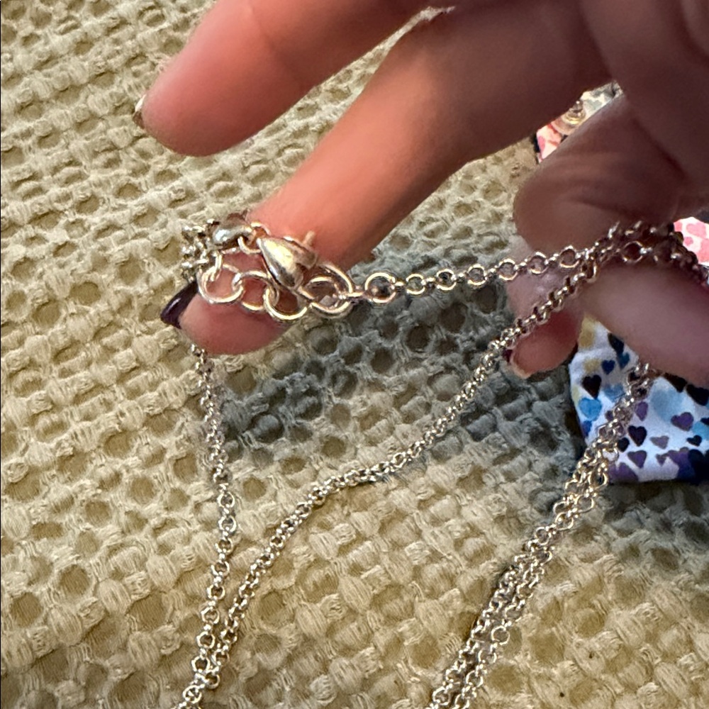 Brighton Silver Heart Pendant Necklace with Matching Earrings and ring - Picture 3 of 7
